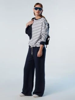 Striped Drawstring Sweatshirt -North Sails Apparel hi res 093674 C001 det1