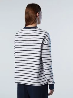 Striped Drawstring Sweatshirt -North Sails Apparel hi res 093674 C001 msback1