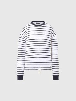 Striped Drawstring Sweatshirt -North Sails Apparel hi res 093674 C001 psfront1