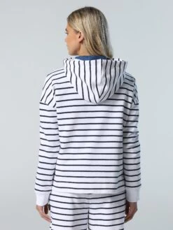 Striped Drawstring Hoodie -North Sails Apparel hi res 093679 C001 msback1