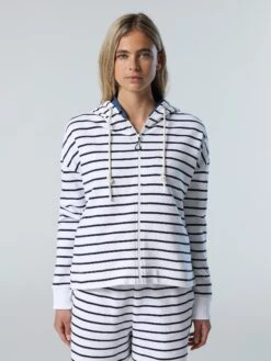 Striped Drawstring Hoodie