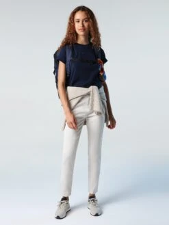 T-shirt With Printed Lettering -North Sails Apparel hi res 094150 0802 det1