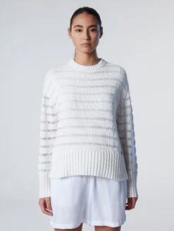 Striped Crew-neck -North Sails Apparel hi res 095446 C001 msfront1