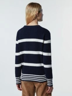 Striped Crew-neck Sweater 11 Striped Crew-neck Sweater -North Sails Apparel hi res 095459 C003 msback1