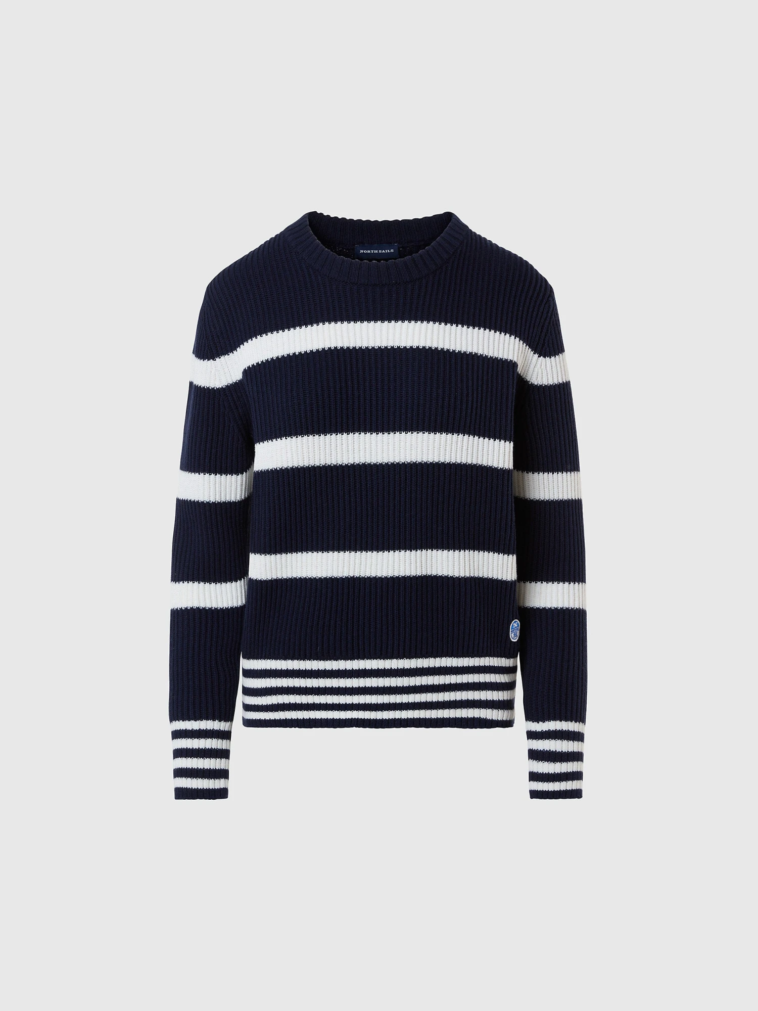 Striped Crew-neck Sweater 5 Striped Crew-neck Sweater - Image 3