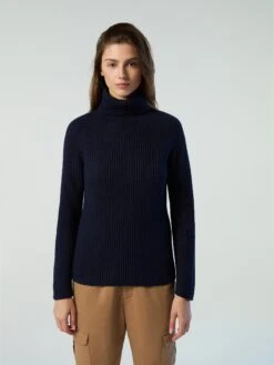 Ribbed Turtleneck Sweater