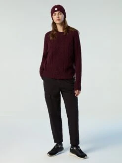 Mock-neck Aran Sweater -North Sails Apparel hi res 095464 0289 det1