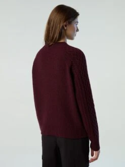 Mock-neck Aran Sweater -North Sails Apparel hi res 095464 0289 msback1