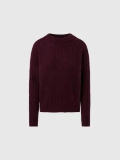 Mock-neck Aran Sweater -North Sails Apparel hi res 095464 0289 psfront1