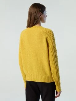 Mock-neck Aran Sweater -North Sails Apparel hi res 095464 0602 msback1