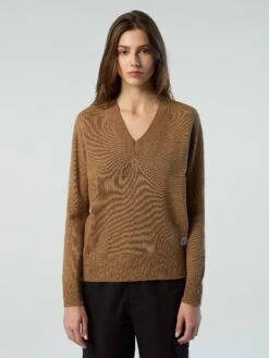 Eco Cashmere V-neck Sweater -North Sails Apparel hi res 095468 0135 msfront1