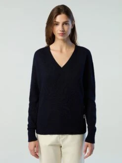 Eco Cashmere V-neck Sweater -North Sails Apparel hi res 095468 0802 msfront1