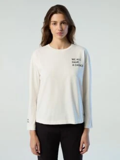 Long-sleeved T-shirt With Slogan Prints