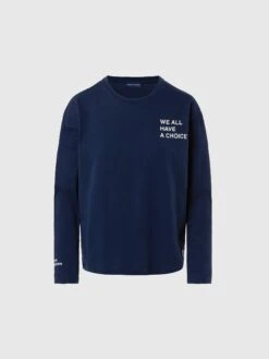 Long-sleeved T-shirt With Slogan Prints -North Sails Apparel hi res 096608 0802 psfront1