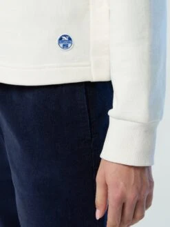 Mock-neck Slogan Sweatshirt -North Sails Apparel hi res 096617 0105 det3