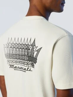 T-shirt With Speeding Trident Print -North Sails Apparel hi res 453015 0106 det4
