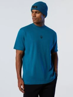 T-shirt With Speeding Trident Print -North Sails Apparel hi res 453015 0459 msfront2