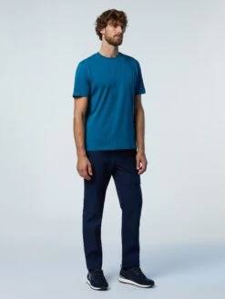 T-shirt With Half Trident Print 22 T-shirt With Half Trident Print -North Sails Apparel hi res 453016 0459 det1