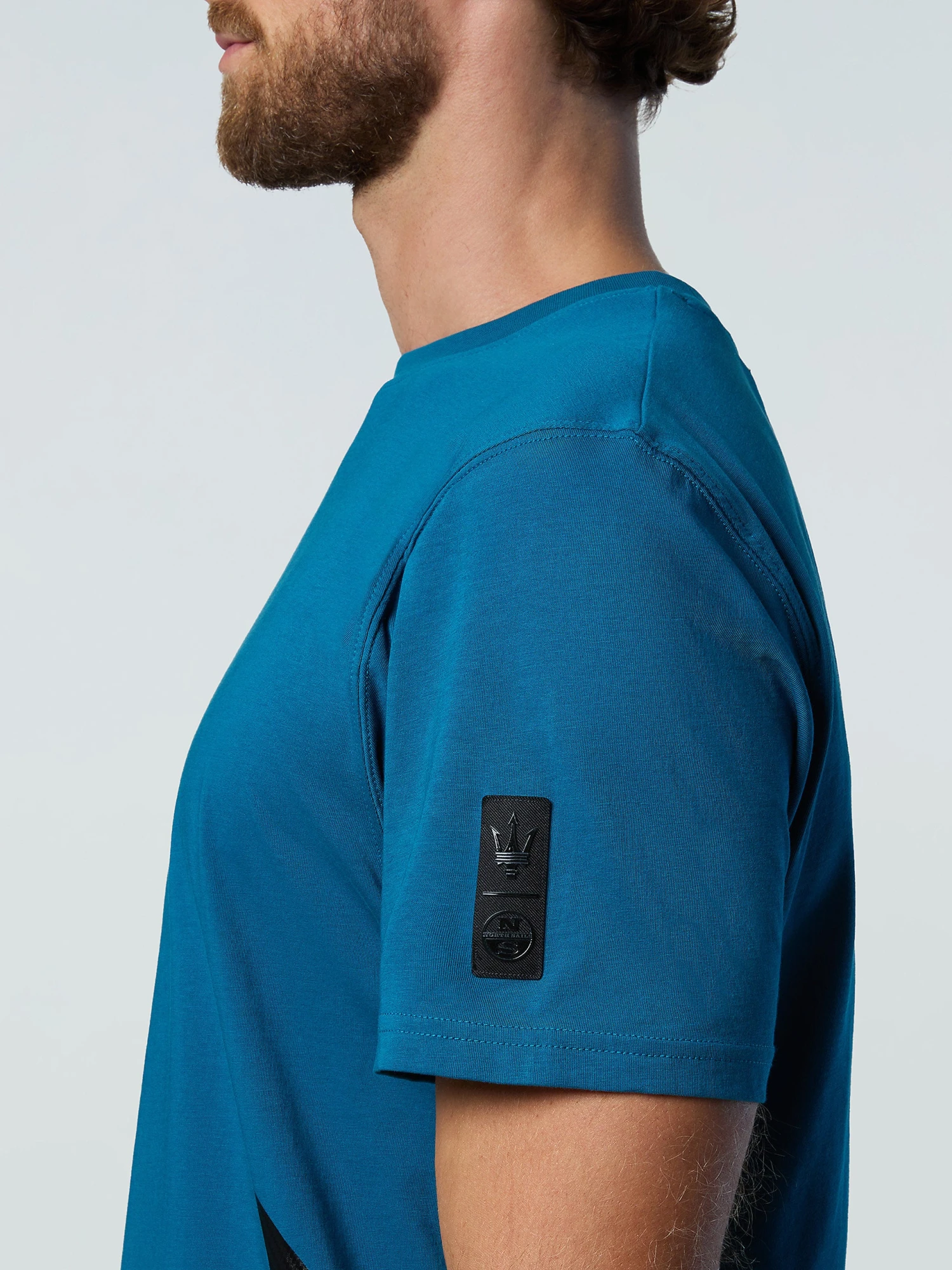 T-shirt With Half Trident Print 8 T-shirt With Half Trident Print - Image 6