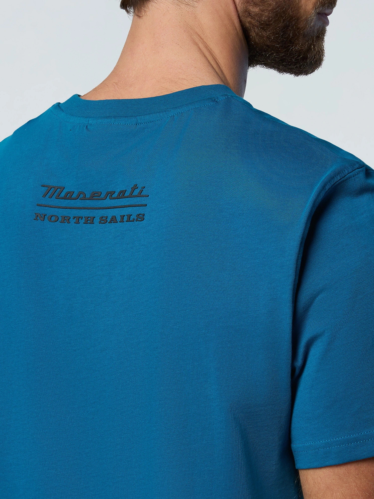 T-shirt With Half Trident Print 9 T-shirt With Half Trident Print - Image 7