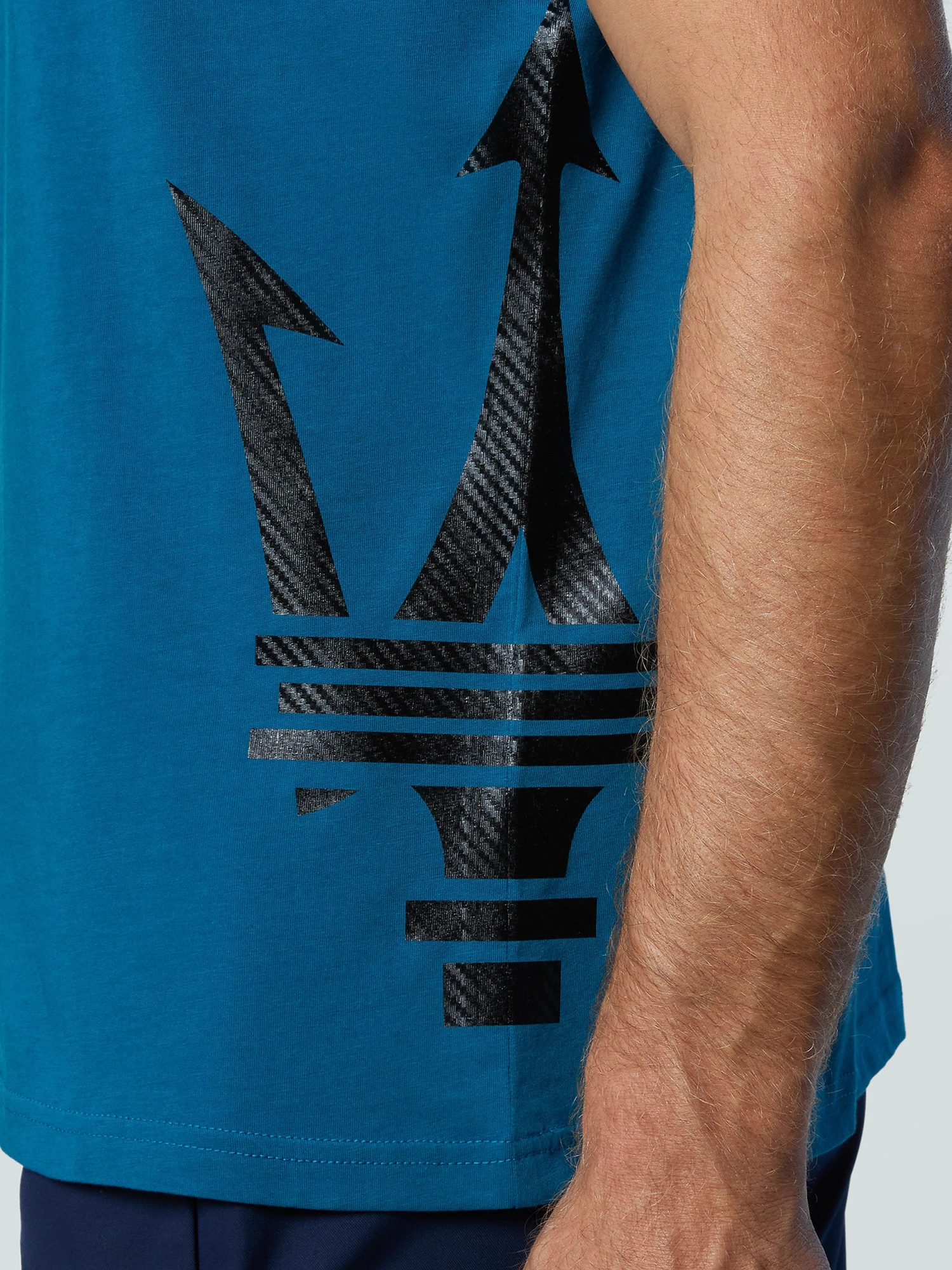 T-shirt With Half Trident Print 10 T-shirt With Half Trident Print - Image 8