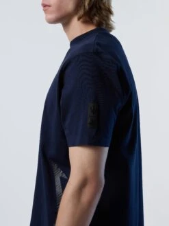 T-shirt With Half Trident Print 31 T-shirt With Half Trident Print -North Sails Apparel hi res 453016 0802 det2