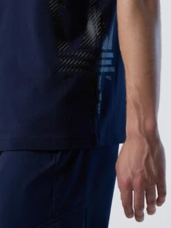 T-shirt With Half Trident Print 33 T-shirt With Half Trident Print -North Sails Apparel hi res 453016 0802 det4