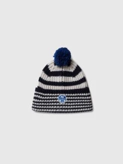 Beanie Stripe Pom Pom
