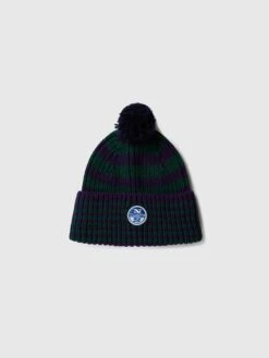 Beanie Stripe Pom Pom -North Sails Apparel hi res 620122 C004 psfront1