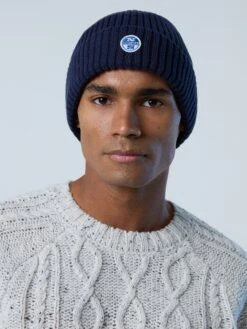 Fleece-lined Ribbed Beanie -North Sails Apparel hi res 623231 0802 msfront1