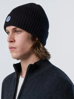 Fleece-lined Ribbed Beanie -North Sails Apparel hi res 623231 0999 msfront2
