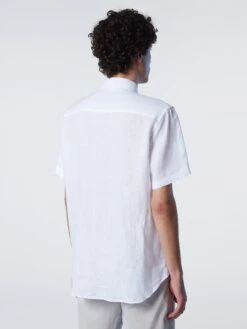 Short-sleeve Linen Shirt -North Sails Apparel hi res 664115 0101 msback1