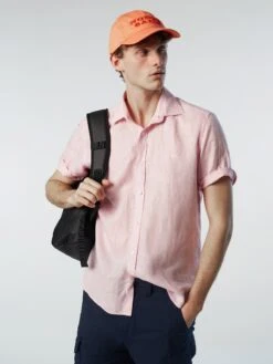 Short-sleeve Linen Shirt -North Sails Apparel hi res 664115 0166 msfront2