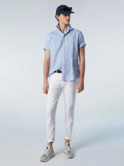 Short-sleeve Linen Shirt -North Sails Apparel hi res 664115 0757 det1