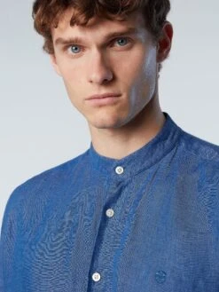 Mandarin Collar Shirt 37 Mandarin Collar Shirt -North Sails Apparel hi res 664116 0787 det2