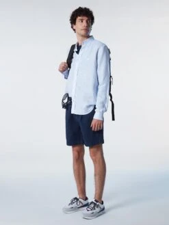 Striped Linen Shirt -North Sails Apparel hi res 664122 C001 det1
