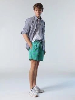 Shirt With Striped Placket -North Sails Apparel hi res 664129 C001 det1