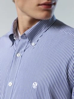 Shirt With Striped Placket -North Sails Apparel hi res 664129 C001 det2