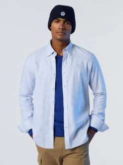 Striped Oxford Shirt -North Sails Apparel hi res 664257 C001 msfront2