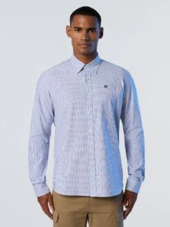 Striped Oxford Shirt -North Sails Apparel hi res 664257 C002 msfront1