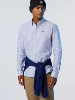 Striped Oxford Shirt -North Sails Apparel hi res 664257 C002 msfront2