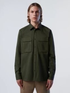 Brushed Twill Overshirt -North Sails Apparel hi res 664294 0437 msfront1