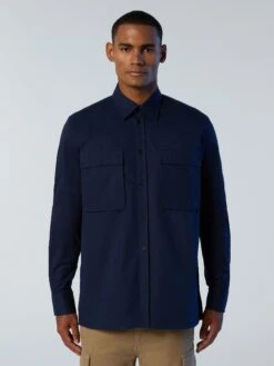 Brushed Twill Overshirt -North Sails Apparel hi res 664294 0802 msfront1