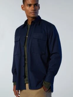 Brushed Twill Overshirt -North Sails Apparel hi res 664294 0802 msfront2