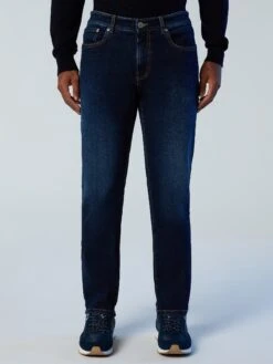 Recycled Denim Mid-rise Jeans -North Sails Apparel hi res 673043 C003 msfront1