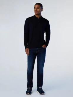 Recycled Denim Mid-rise Jeans -North Sails Apparel hi res 673043 C003 msfront2