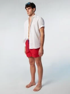 Swim Shorts With Logo Patch -North Sails Apparel hi res 673536 0230 det1