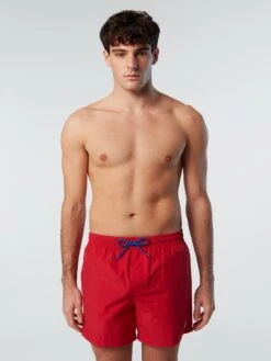 Front Page 17 Swim Shorts With Logo Patch