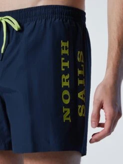 Swim Shorts With Textured Print -North Sails Apparel hi res 673538 0802 det2