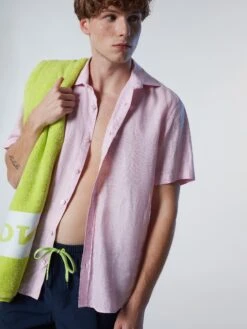 Swim Shorts With Textured Print -North Sails Apparel hi res 673538 0802 msfront2